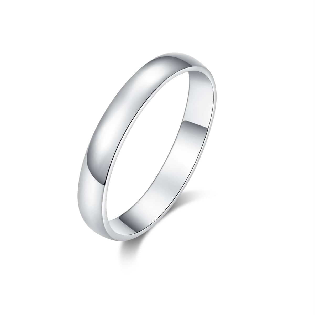 Anillo Minimalista De Plata De Ley Brillante Para Mujer, Compromiso, Boda, Regalo De Aniversario