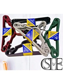 50 Clothes Hangers, Heavy Duty Plastic Adult Hangers, Standard Clothes Hangers, Sweaters, Coats, Jackets, Dresses, Pants, Multicolor Hanger - one-size - View 1