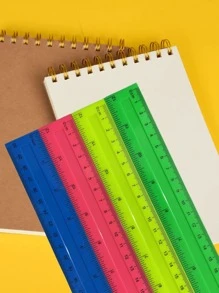 4pcs/Set Back To School Multicolor 30cm Metric Ruler And 11.8 Inch Inches Ruler With High Definition Scale For Study & Office Work,Rulers - Multicolor - View 8