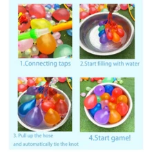 111 PCS Water Balloons - Buncho Balloons - Water Bombs - Slingshot Water Balloons - Fighting Water Balloons - Buncho Water Balloons - Water Balloons Games - Fill Party Water Balloons - Party Balloon Set For Kids - Multicolor - View 5