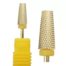 Easy Nail Nuovo bit trapano unghie in carburo d"oro di alta qualità, fresa conica per manicure per rimuovere gel e acrilici, accessori per trapano unghie