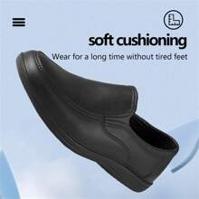 1 Pair Wako Slip Resistant Food Service Chef Shoes Non-Slip Restaurant Men's Work Shoes Lightweight Water & Oil Resistant Anti-Skid Nursing Working Shoes Waterproof Kitchen Bathroom Construction Medical Shoes 9023 - Black - View 6