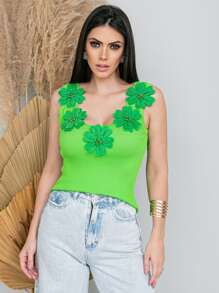 Women Knit Tops - màu xanh lá - Xem 7