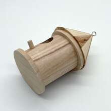 1pc Wooden Round Door - Gold - View 4