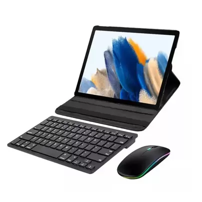 Capa Giratória P/ Galaxy Tab S6 Lite P615 10.4 Sm + Teclado + Mouse