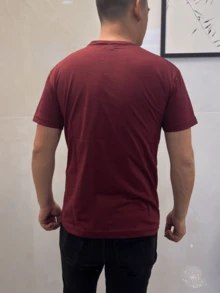 Men T-Shirts - Màu Đỏ Sâu - Xem 3