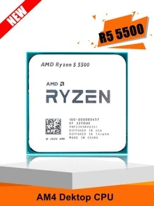 Procesador De Cpu Amd New Ryzen 5 R5 5500 De 3,6 Ghz, 6 Núcleos Y 12 Hilos, De 7nm Y 16m De Caché L3, Zócalo Lga Am4 - Blanco - Ver 1