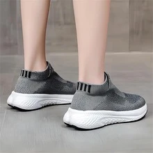 Galliano男士運動風格輕量透氣緩震針織步行鞋 - 灰色 - 查看 4