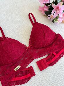 Women Bras & Bralettes - 紅色 - 查看 3