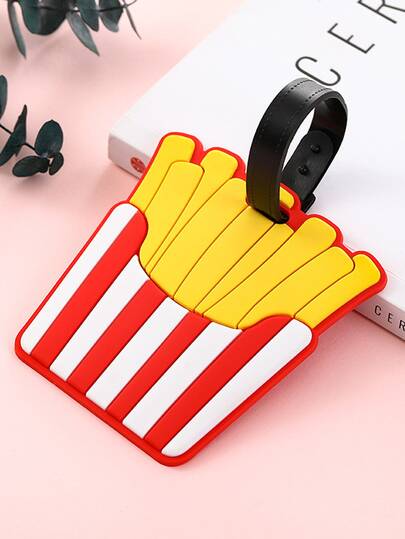 1入組炸薯條形狀行李牌