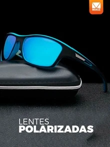 Lentes de sol polarizadas - Azul - Ver 3