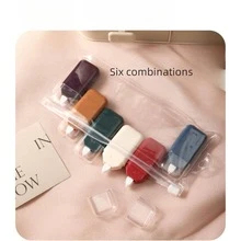Set de 6 cintas correctoras de estilo retro, altamente atractivas, con gran capacidad y colores de caramelo, portátiles para estudiantes - Multicolor - Ver 3