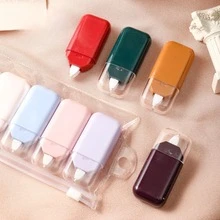 Set de 6 cintas correctoras de estilo retro, altamente atractivas, con gran capacidad y colores de caramelo, portátiles para estudiantes - Multicolor - Ver 4