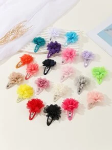 20 cái Kẹp trang trí hoa cho bé gái để trang trí tóc - Nhiều màu - Xem 3