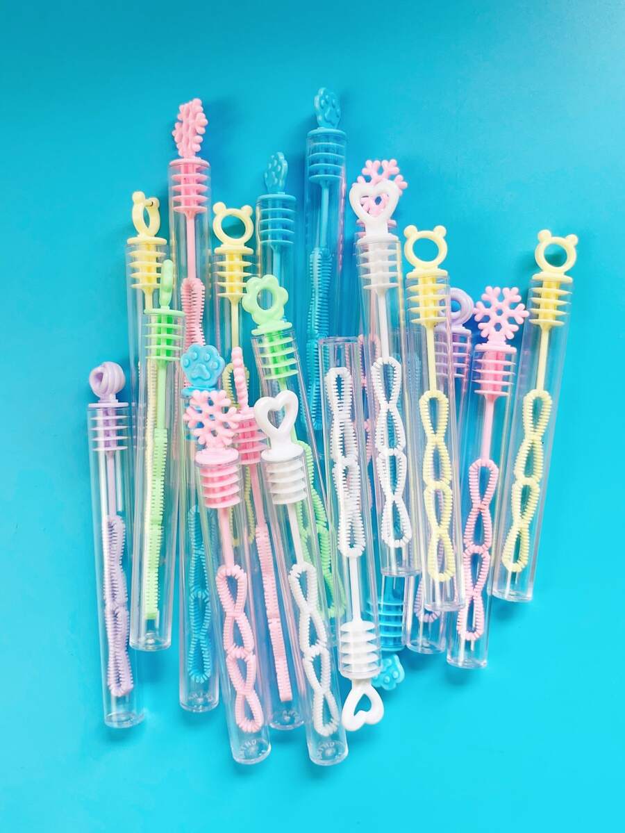 40入組多色泡泡棒,附有塑料管和空瓶,適用於婚禮、情人節派對、diy裝飾和節日氛圍創建 - 彩色 - 查看 1