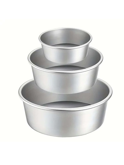 1pc, 4/6/8 Inch Round Bottom Cake Mold, Round Cake Pan, Non-stick Cake Mold, Removable Base Cake Mold, Baking Pans For Wedding Birthday Party, DIY Baking Tool, Multifunctional Household Cake Mold, Kitchen Stuff, Kitchen Gadgets