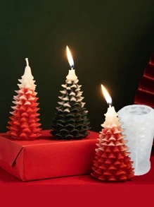 Cây thông noel Mùi thơm Khuôn nến Đối với DIY Nến Làm , Tuyết tùng Đồ trang trí Khuôn silicon - trắng - Xem 1