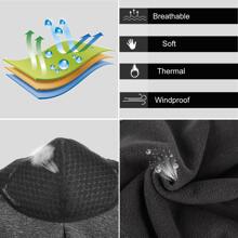 WEST BIKING 1pc Winter Outdoor Windproof Fleece Hood For Motorcycle Riding, With Filter & Face Mask, Unisex - Black - View 6