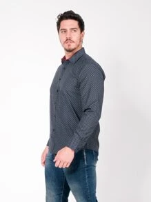Men Shirts - 黑色 - 查看 4
