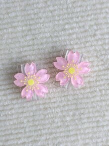 2pcs 3d Flower Design Cable Protector For 20w Apple Charger Charger Protector - Pink - View 3