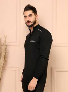 Men Sweaters - 블랙 - 보기 2