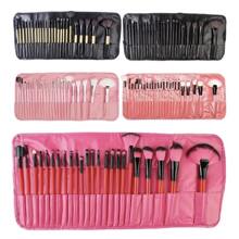 brocha de maquillaje profesional 24 piezas - Rojo - Ver 1