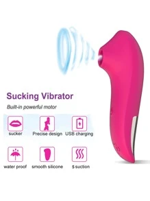 Vibrador Succionador De Clítoris Para Mujer, 5 Modos De Succión, Estimulador De Clítoris Y Pezón, Juguete Sexual Para Adultos, Masturbación Femenina, 1 Unidad