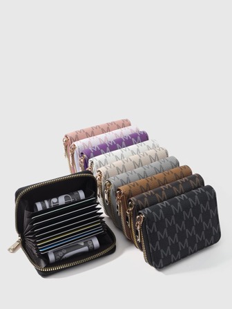 SOUTHLAND&KANGAROO 多功能拉链零钱包 多色选择 字母图形 多卡位卡片收纳盒 卡片收纳 学校用品 学校 宿舍 轻便便携卡位 身份证 白领阶层 女性 节日 周年纪念 生日 礼品配件 礼品卡夹 钱包 名片夹 信用卡夹 女士 女士钱包 迷你钱包 零钱包 钱包 卡片钱包