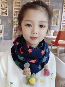 兒童圍巾 - 彩色 - 查看 1