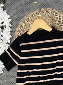 Women Knit Tops - 黑色 - 查看 3