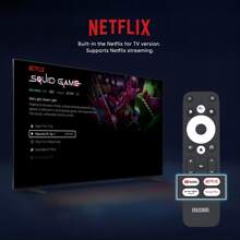 1pc Mecool Km2 Plus 2+16gb Android 11 Android Tv Os Tv Box With Google/ 4k/dolby Atmos Certification, Made Of Pc Plastic - UK Plug - View 4
