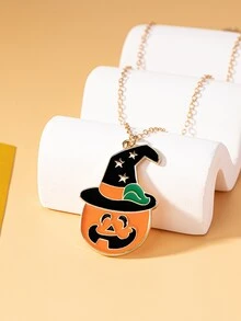 1入組萬聖節派對戶外運動南瓜吊墜項鍊