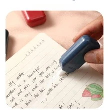 Set de 6 cintas correctoras de estilo retro, altamente atractivas, con gran capacidad y colores de caramelo, portátiles para estudiantes - Multicolor - Ver 1