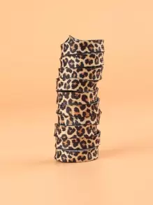 1pair Fashionable Leopard Pattern Shoelaces, Multicolor Athletic Shoe Laces For Sneakers, Boots