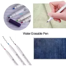 水溶性可擦笔、布料记号笔、十字绣水溶性笔、缝纫工具 - 彩色 - 查看 2