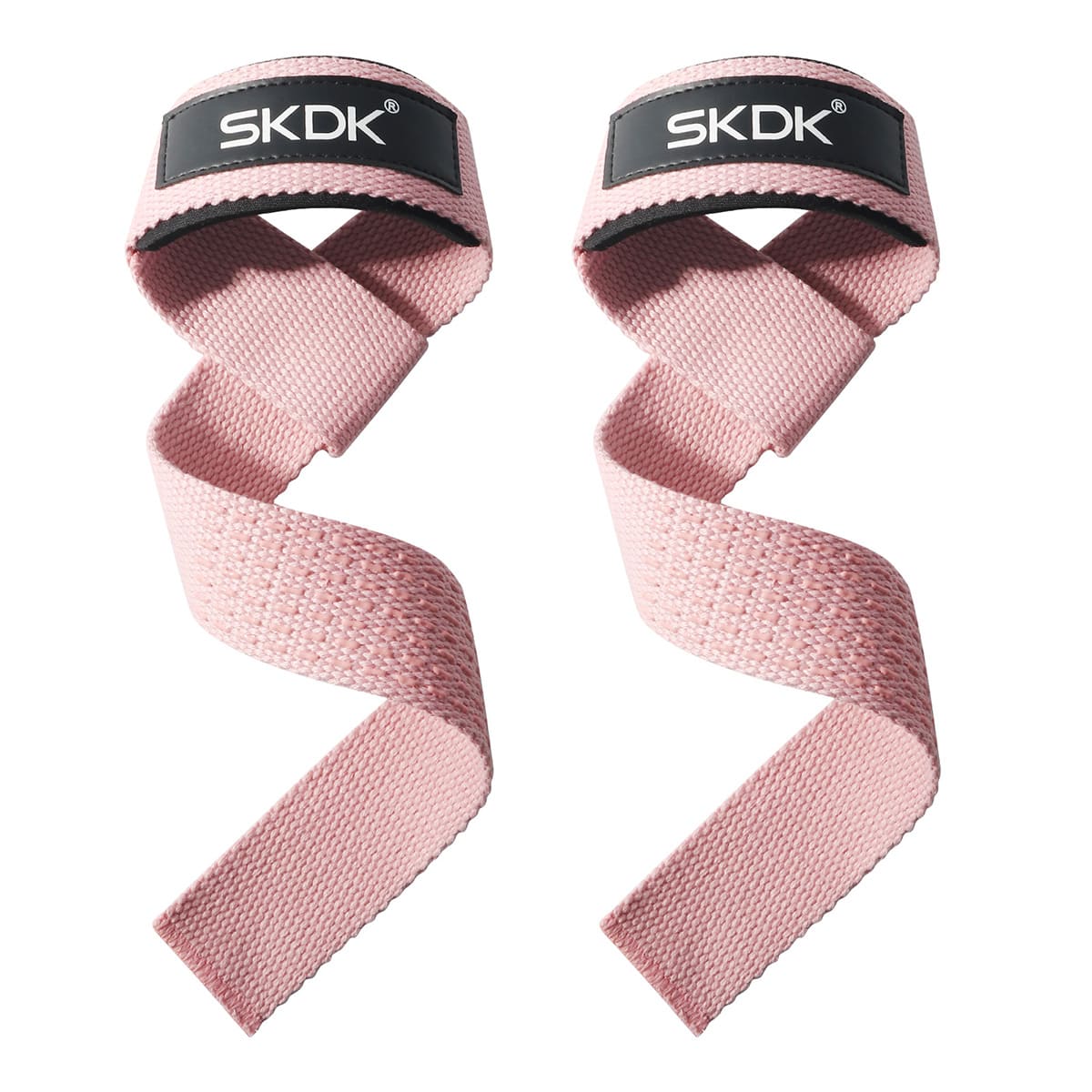 1pair Pink Gym Lifting Straps, Weight Lifting Wrist Belt For Body Building Gloves, Strength Training - Pink - View 1