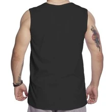 Men Tank Tops - 黑與白 - 查看 2