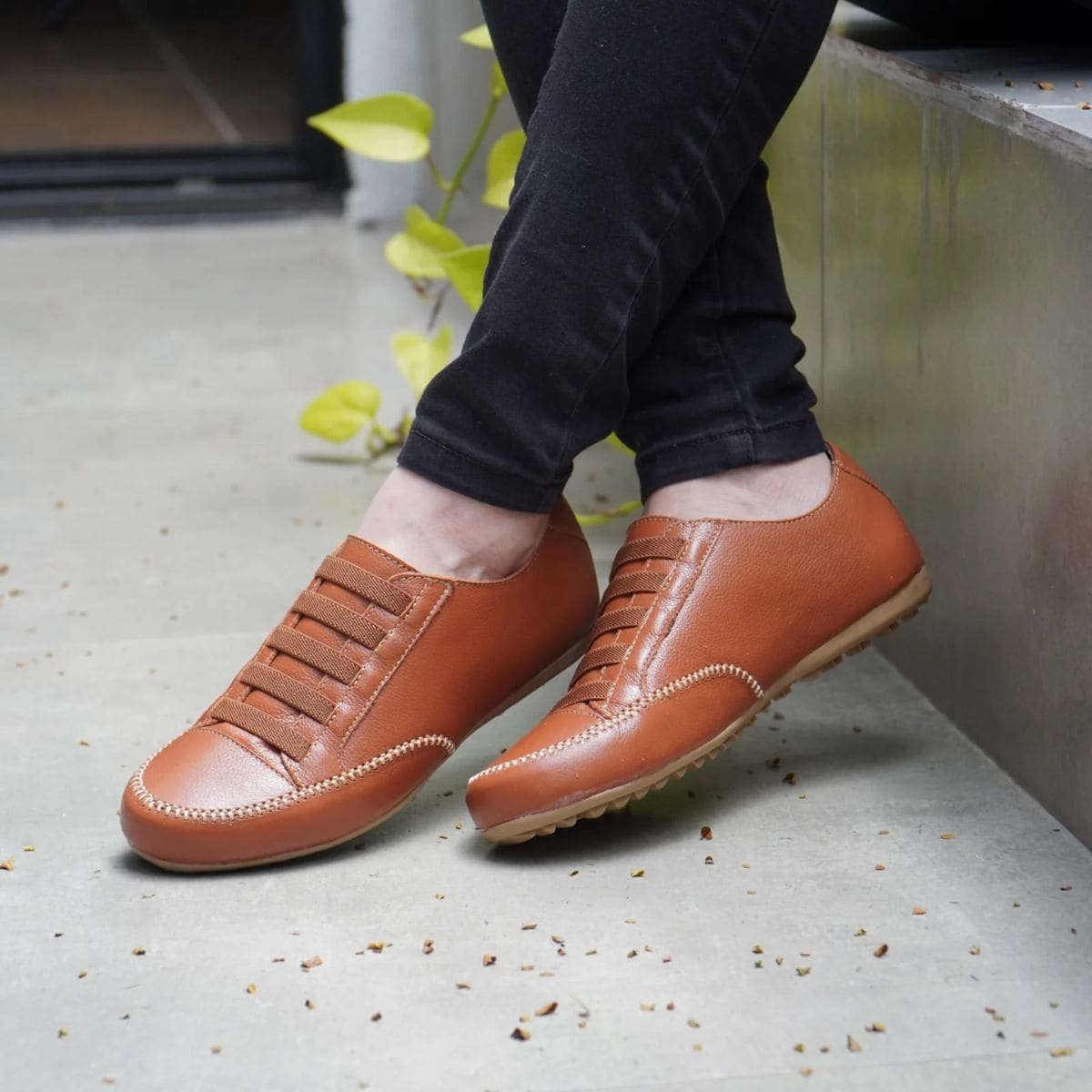 Women Casual Shoes - Màu nâu Mocha - Xem 1