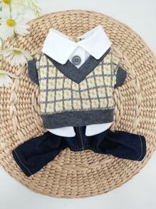 Áo liền quần Thú cưng - Xám - Xem 1