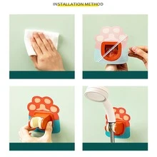 1pc Blue Bathroom Shower Head Holder - Blue - View 9