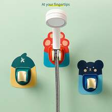 1pc Blue Bathroom Shower Head Holder - Blue - View 4