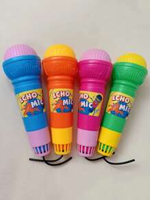 1入隨機顏色迴聲麥克風玩具-發音和唱歌練習的完美選擇-附帶物理回音效果-男女兒童的趣味禮物（無需電池） - 彩色 - 查看 1