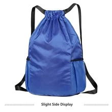 1 Pieza Mochila Con Cordón Y Gran Capacidad De Color Verde Para Baloncesto, Bolsa De Entrenamiento De Fútbol, Bolso Deportivo Con Correa Para El Hombro - Verde - Ver 3