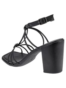 Women Heeled Sandals - 黑色 - 查看 5