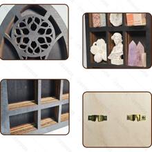 Estante de almacenaje de moda con creativo montado en pared - Negro - Ver 9