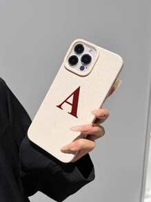1pc Letter Pattern Anti-fall Tpu Soft Phone Case - Multicolor - View 4