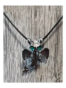 Collar con Colgante de Chimuelo furia Luminosa Película (Modelo a elegir) - Gris - Ver 1