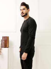 Men Sweaters - màu đen - Xem 2