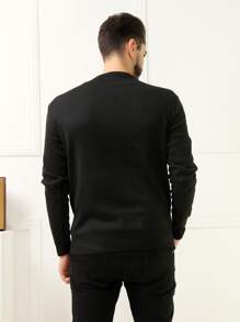 Men Sweaters - màu đen - Xem 4
