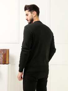 Men Sweaters - màu đen - Xem 3